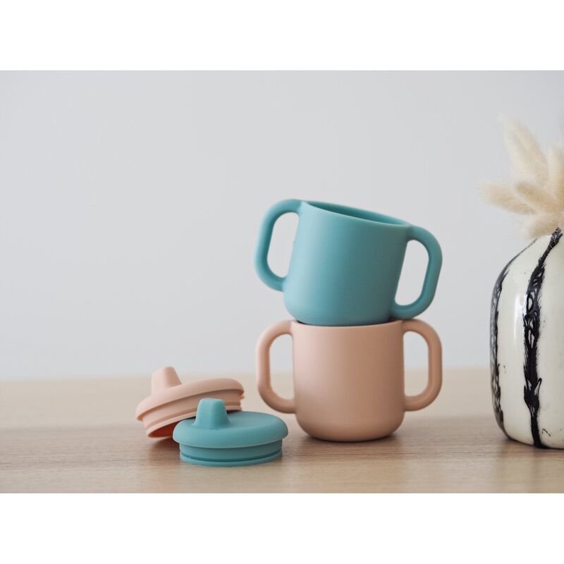 Tasse d'apprentissage silicone Rose (Béaba) - Image 6