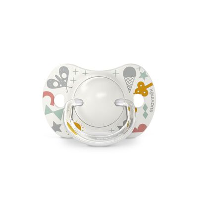 Lot de 2 sucettes SX Pro 0/6m A walk in the park Grey