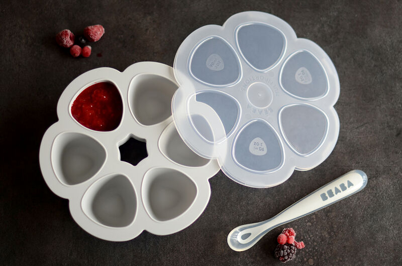 Moule multiportions silicone 6X90ml Gris clair