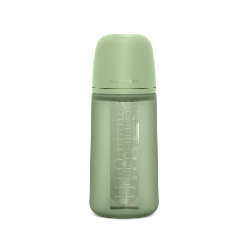 Biber&oacute;n de silicona Colour Essence con tetina SX Pro 330 ml flujo L - Deep green