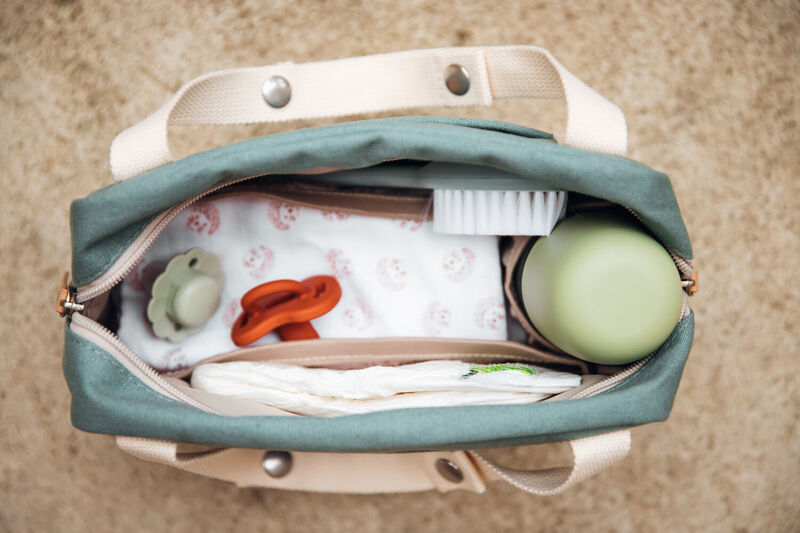 Sac De Rangement Pour Poussette Organisateur De Poussette Sac De  Rangement Avec Porte-Gobelet Isolé Pour Landau Ou Poussette Adjustable 