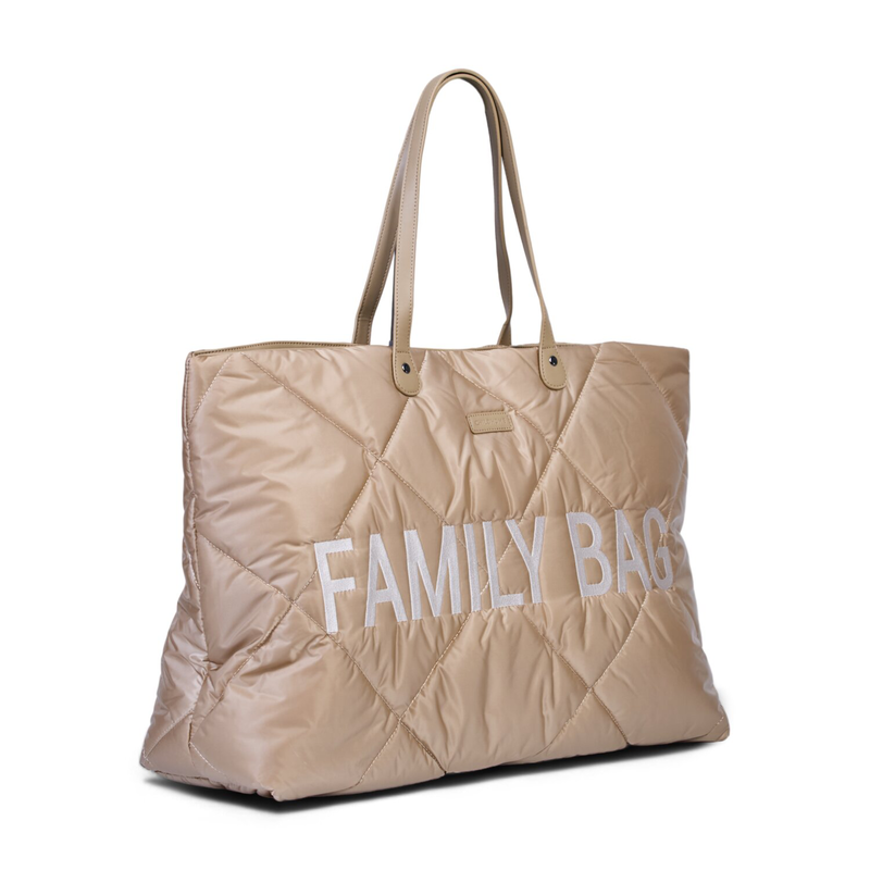 Family Bag Wickeltasche - Gesteppt - Beige