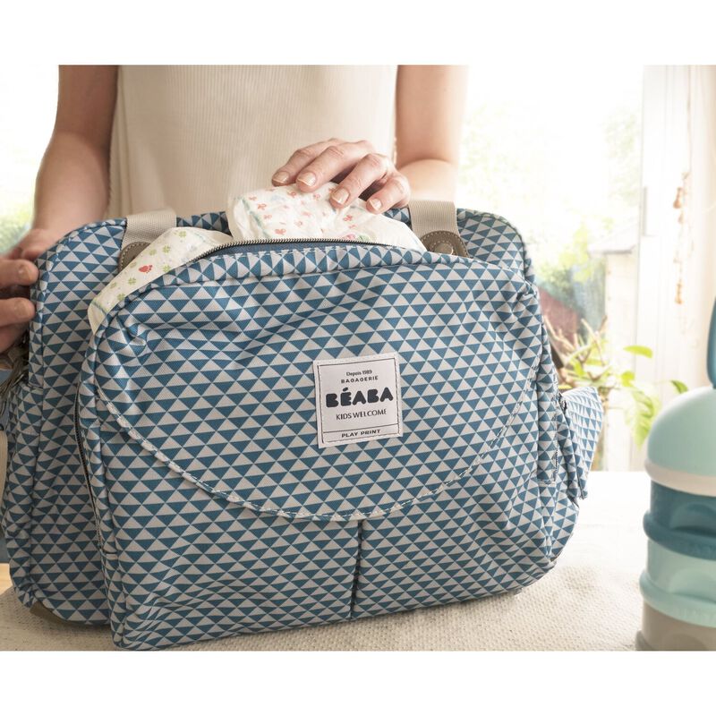 Sac &agrave; langer Gen&egrave;ve - Play print Bleu