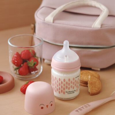 Sac repas isotherme Rose poudr&eacute;