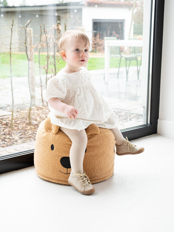 Pouf Teddy marron
