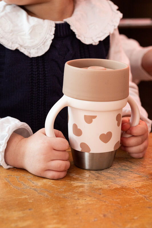 Stainless steel learning cup Click and drink - BigLove