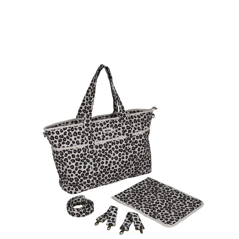 Borsa fasciatoio Madrid XXL - Leopard clay