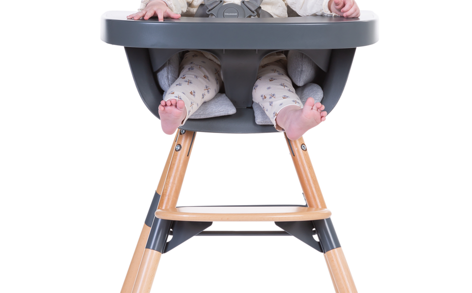 Evolu Feeding Tray & Silicone Play Mat - Anthracite