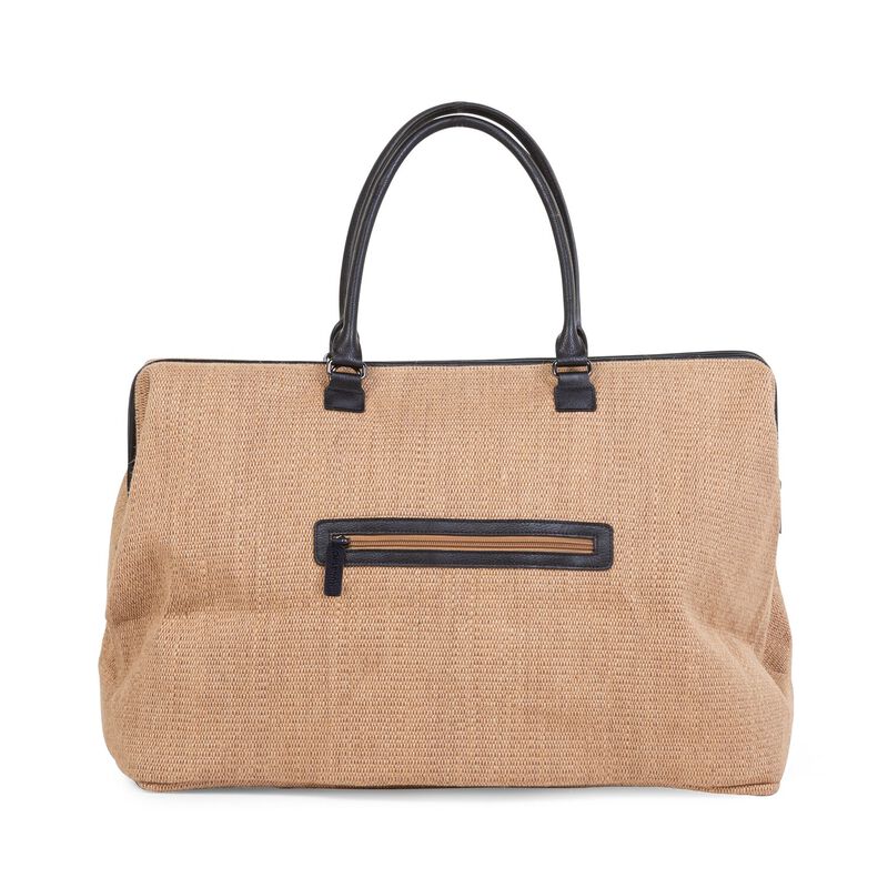 Mommy Bag, Diaper bag, Delivery bag, Hospital bag, Nursery bag with changing mat - Raffia