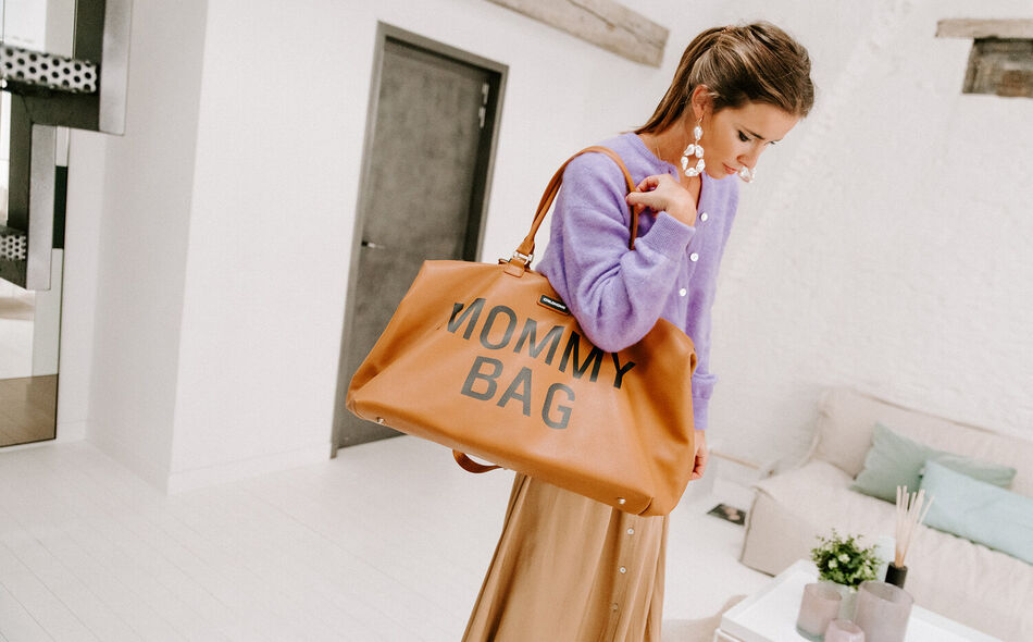 Childhome Mommy Bag - Brown Leatherlook