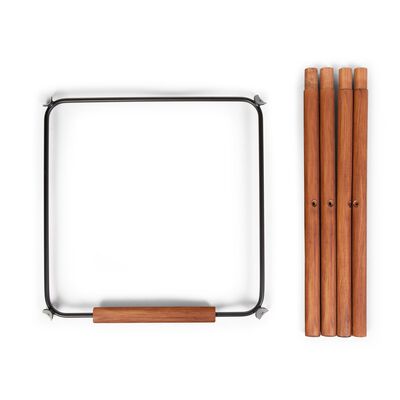 Evolu Extra Set Lange Beine + Fußstütze - Holz - Dunkel Natu