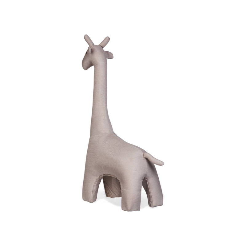 Stehende Giraffe - Leinen - Beige