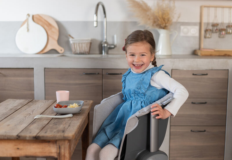 Textile Junior seat for the Up & Down High Chair grey