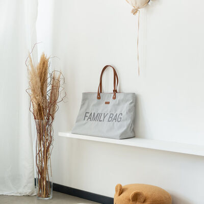 Family Bag Sac A Langer - Canvas - Gris