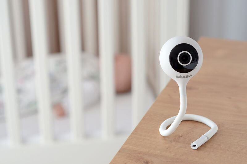 Béaba Béaba, 2-in-1 Baby Video Listening, Screen and Dedicated Mobile App,  HD Camera, 360° Rotation, Night Vision, Walkie Talky, Lulllabies