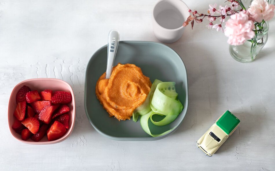 4-Piece Silicone Dinner Set eucalyptus