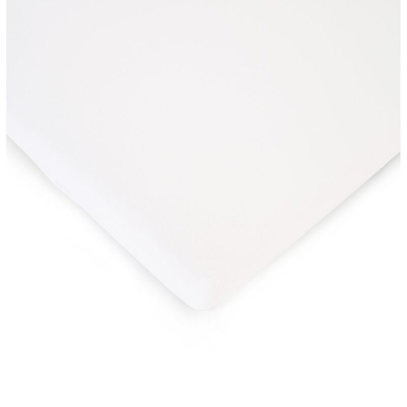 Spannbetttuch Babybett - 70x140 Cm - Bio Baumwolle - Wei&szlig;
