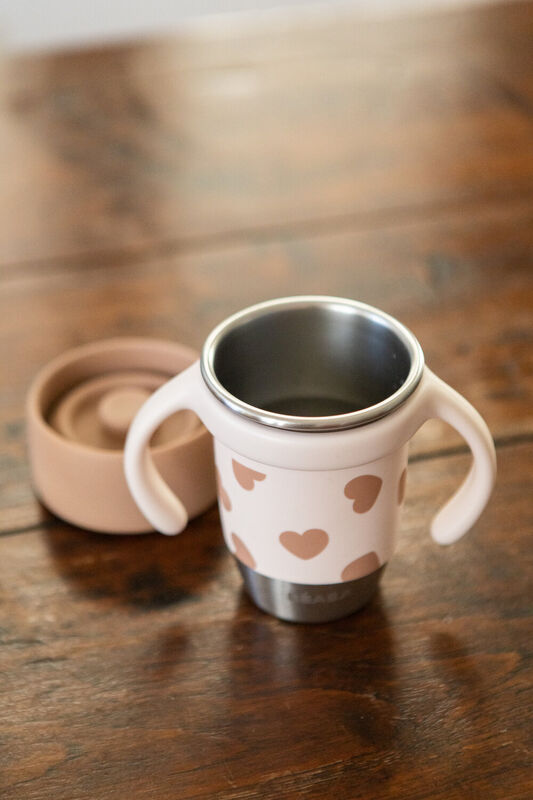 Stainless steel learning cup Click and drink - BigLove