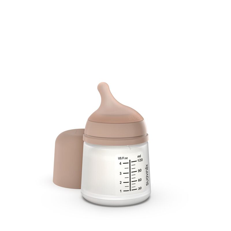Biberon anti-collique Zer&oslash;.Zer&oslash; 120 ml - Taille unique Sp&eacute;cial Allaitement - Medium