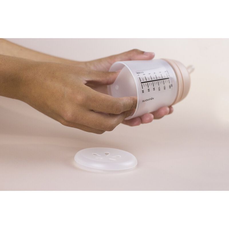 Biberon anti-colique ZERO.ZERO 180 ml - Spécial Allaitement (SUAVINEX) - Image 6