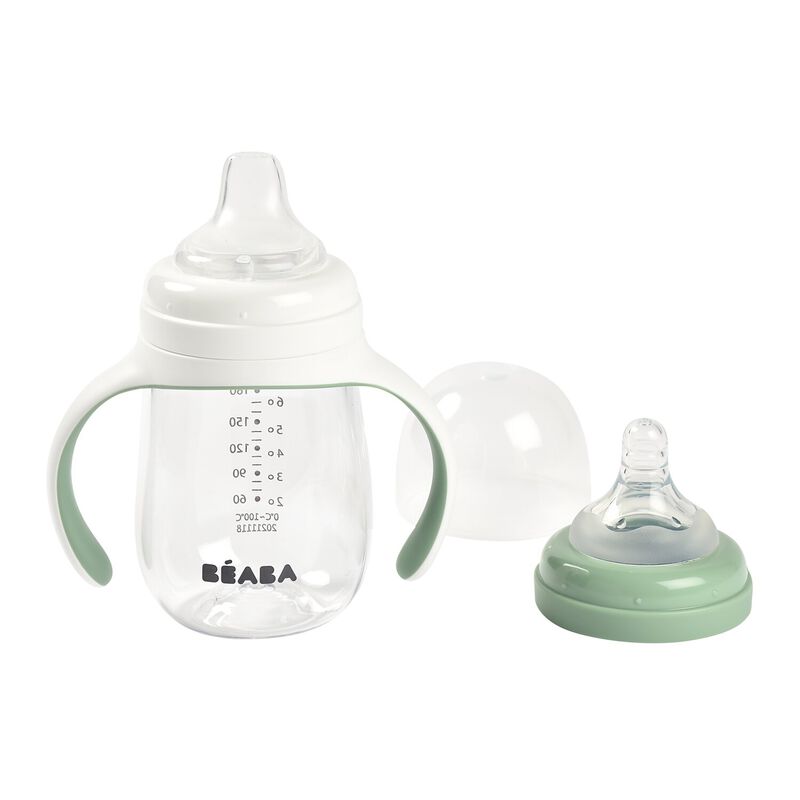 2-in-1 Training Bottle 7.1 fl. oz. sage green