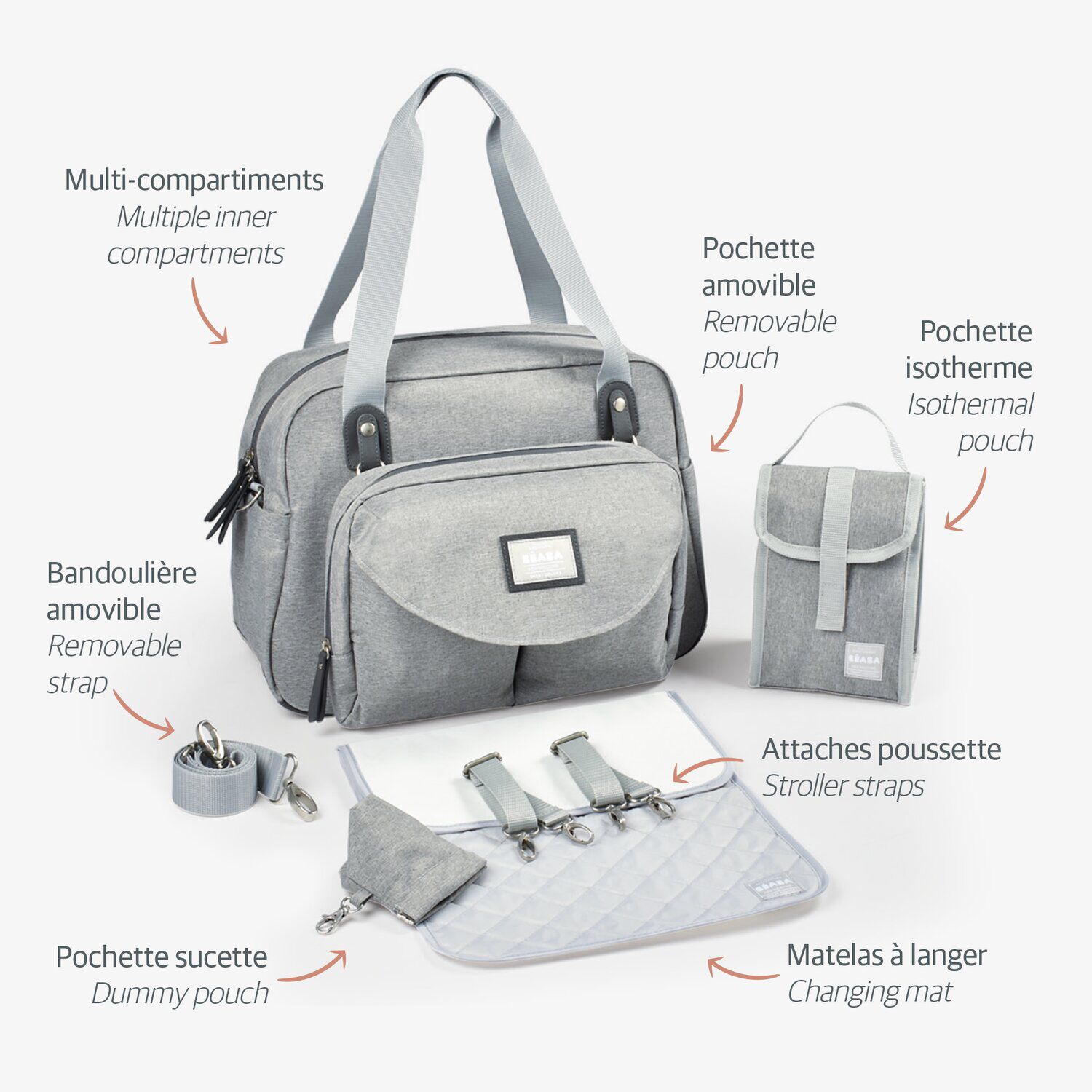 Sac langer Gen ve II heather grey
