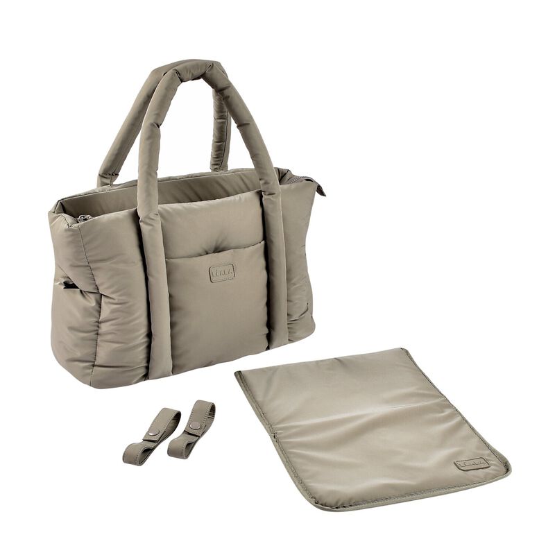 Mommy Bag Diaper bag, Delivery bag, Hospital bag, Travel bag with changing mat  - Gazelle Grey