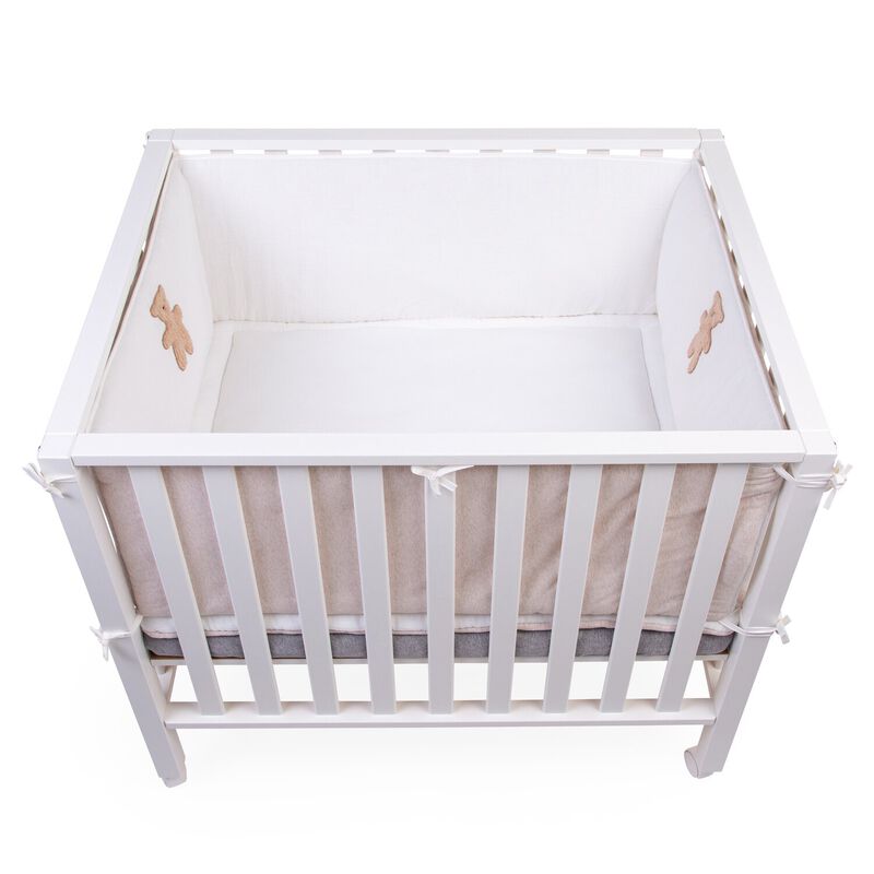 Contour De Parc - 35x340 Cm - Jersey Melange Beige / Muslin 