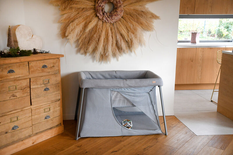 Cuna de viaje 3 en 1 Eazy Sleep - Heather grey / Pebble