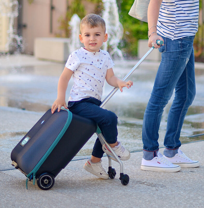  Maleta de viaje Eazy con asiento green-blue