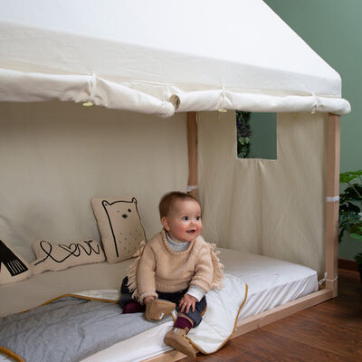 Toile Pour Lit Cabane - 90x200 Cm - Blanc