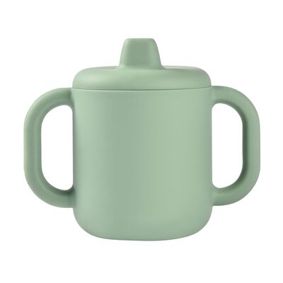 Silicone learning cup sage green