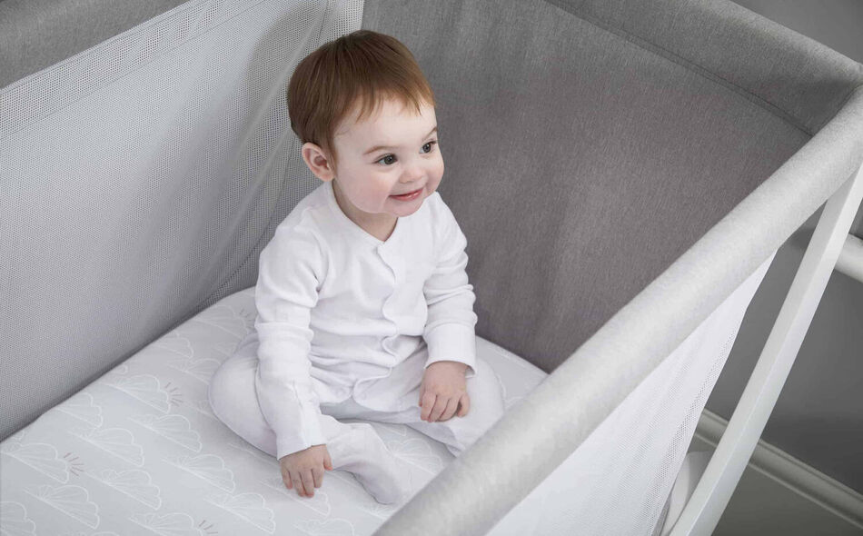 BÉABA by Shnuggle Full Size Crib Fitted Sheets – Cloud
