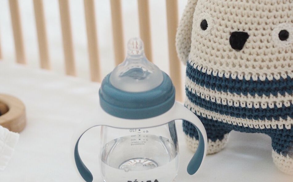 2-In-1 Bottle to Sippy Learning Cup 210ml - Windy Blue