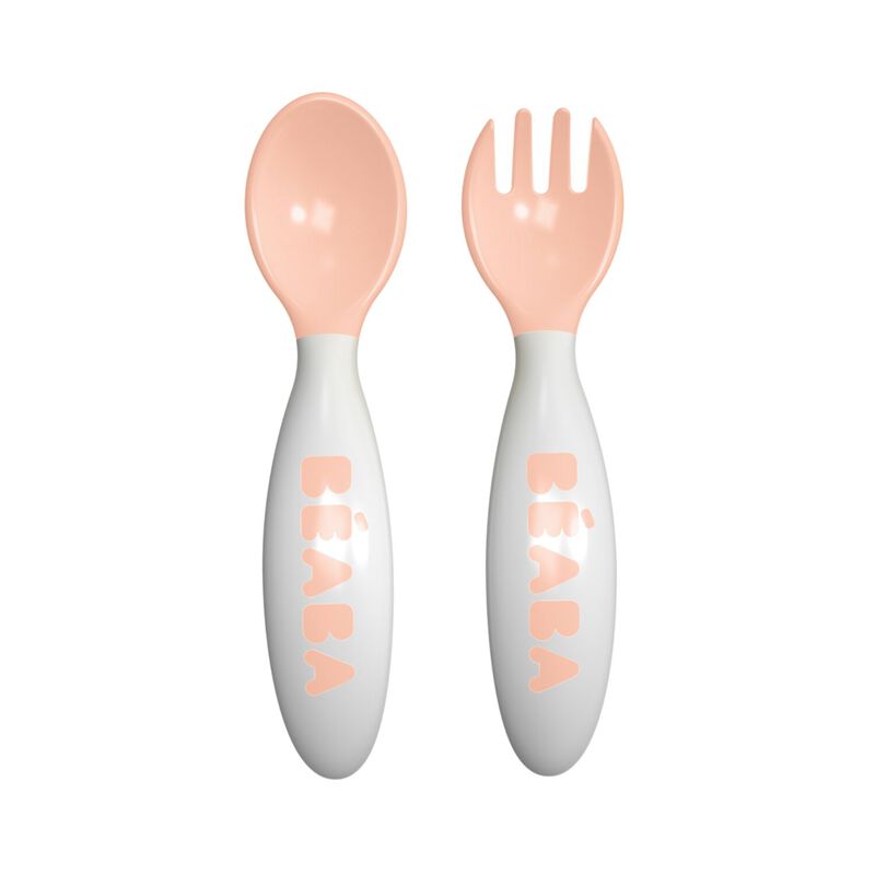 Juego de 2 cubiertos ergon&oacute;micos pink