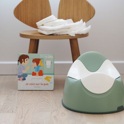 Eco-ontworpen ergonomisch potje - sage green 