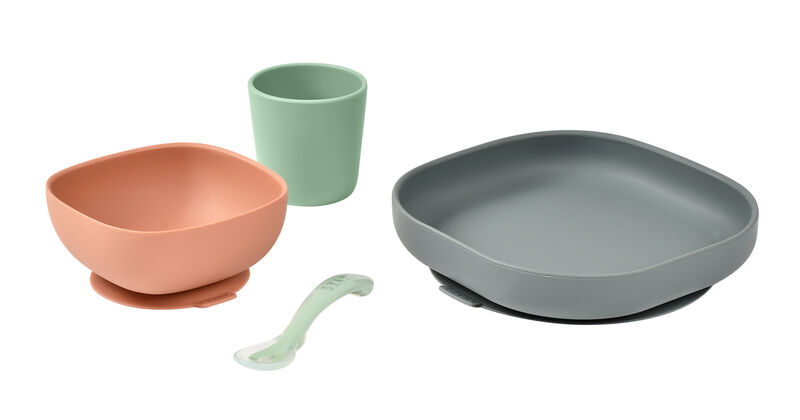 4-piece silicone dinner set mineral  2