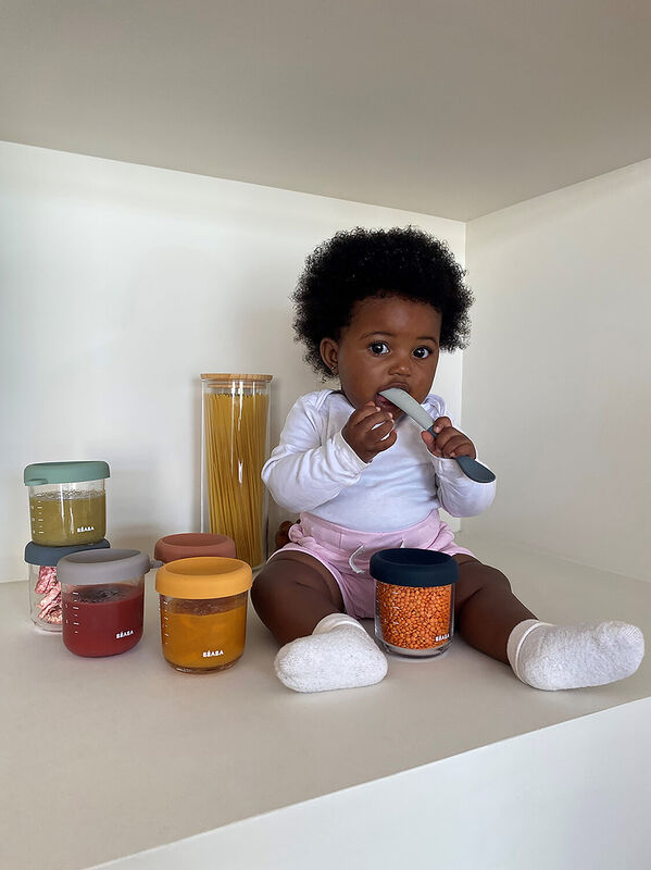 Sunrise Set of 6 Extra Strong Glass Container 250ml (mixed color)