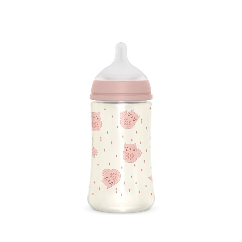 Biberon en polyamide avec t&eacute;tine SX Pro 270 ml d&eacute;bit M Bonhomia Pink