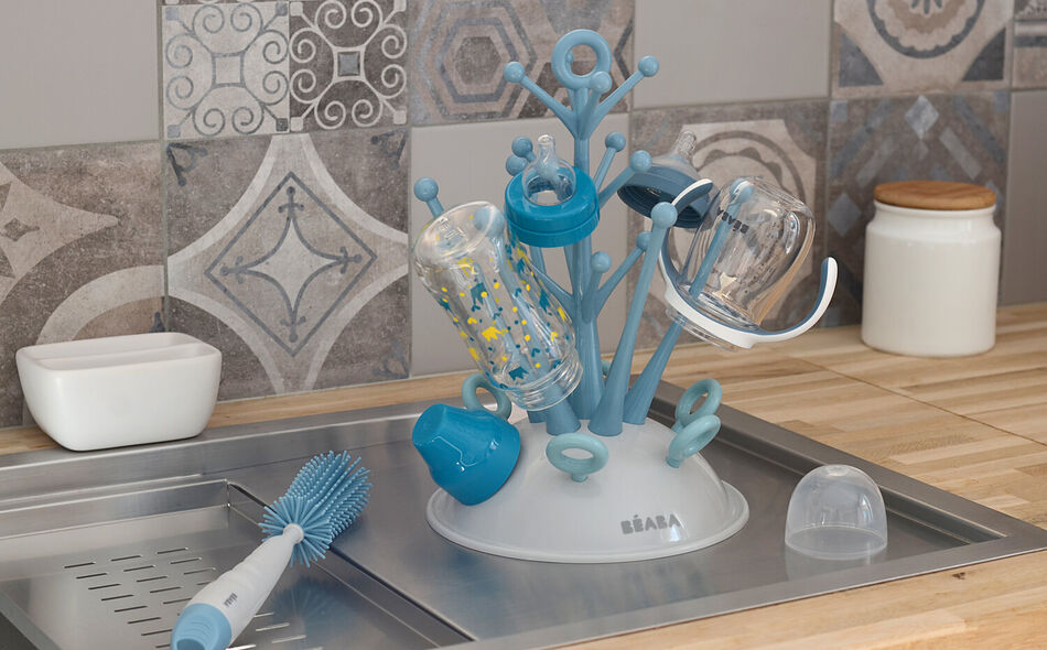 Egoutte-biberons arbre blue