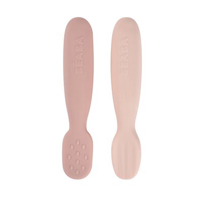 Set di 2 pre-cucchiai in silicone - Zucchero filato / Marshmallow 
