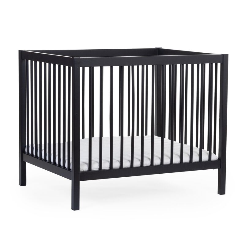 Playpen 97 + Wheels - 95x75 Cm - Wood – Black