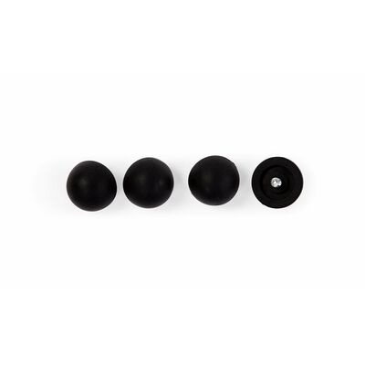 Evolu Set De 4 Pieds Caoutchouc - Noir