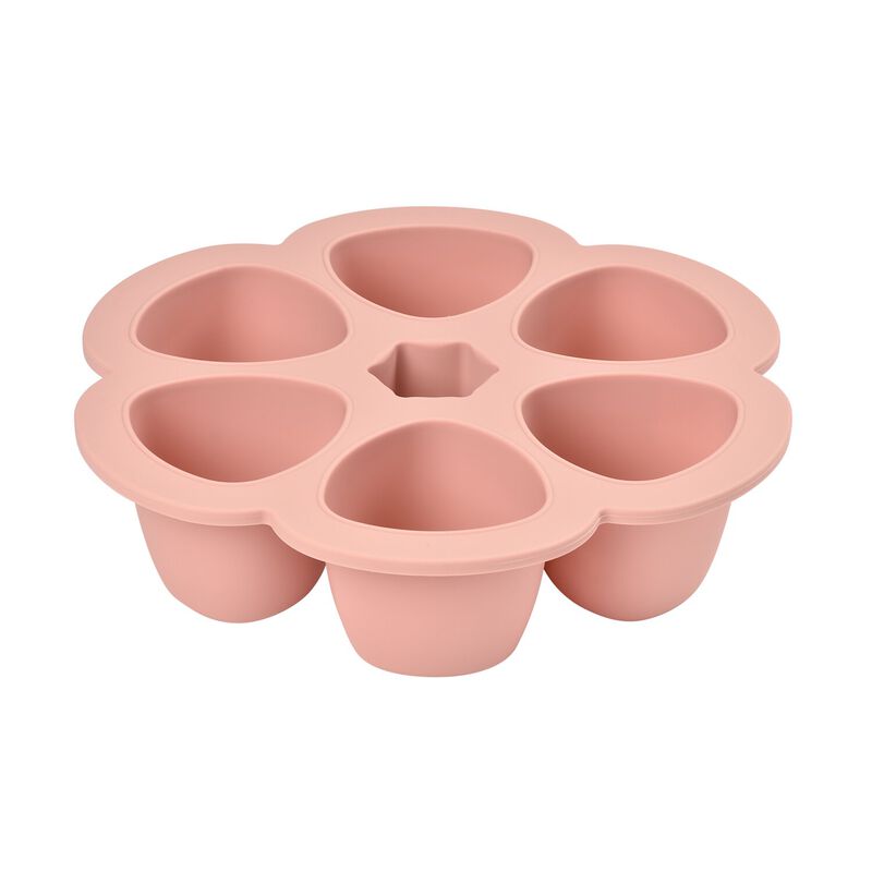 Multiportions Silicone Babyfood Freezer Tray, baby freezer portions 6 X 150ml - Vintage Pink