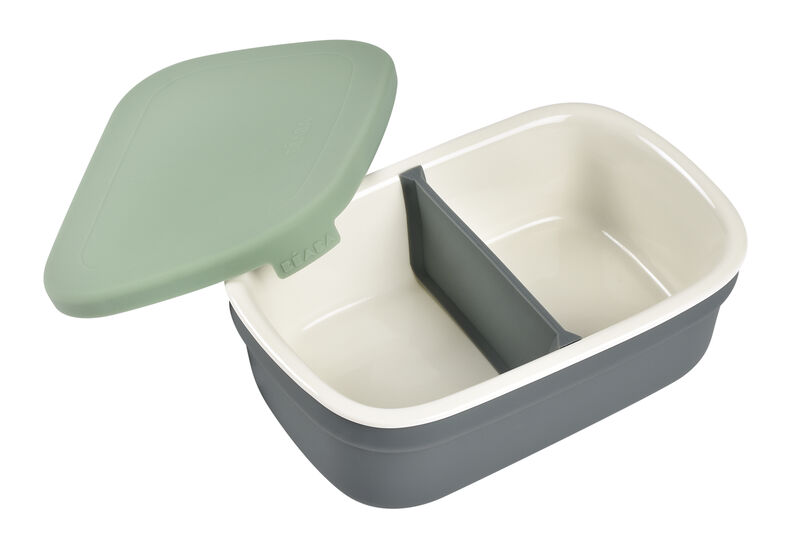 Lunchbox aus keramik mineral / sage green