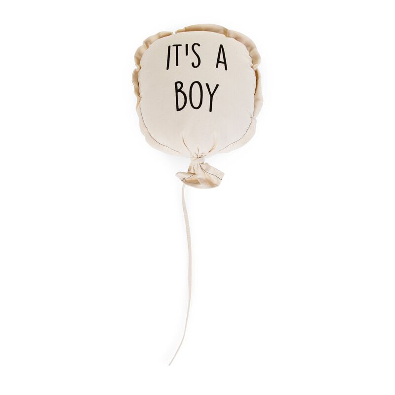 Canvas Ballon - It's A Boy - Wanddekoration - 35x26x8 Cm