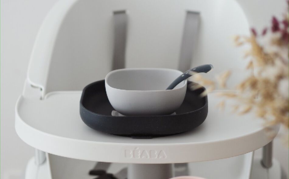 Coffret repas silicone Night Blue/Rose