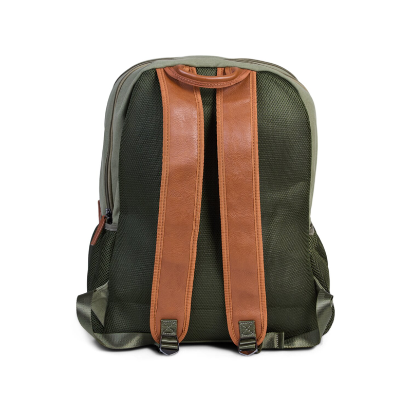 Nursery backpack Daddy Bag Canvas kaki