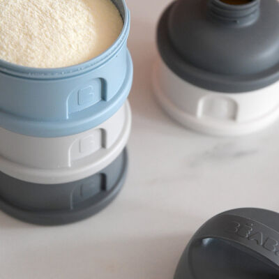 STACKED Formula And Snacks Container MINERAL/BLUE