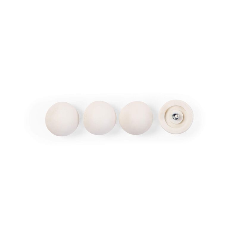 Evolu Set De 4 Pieds En Caoutchouc - Blanc